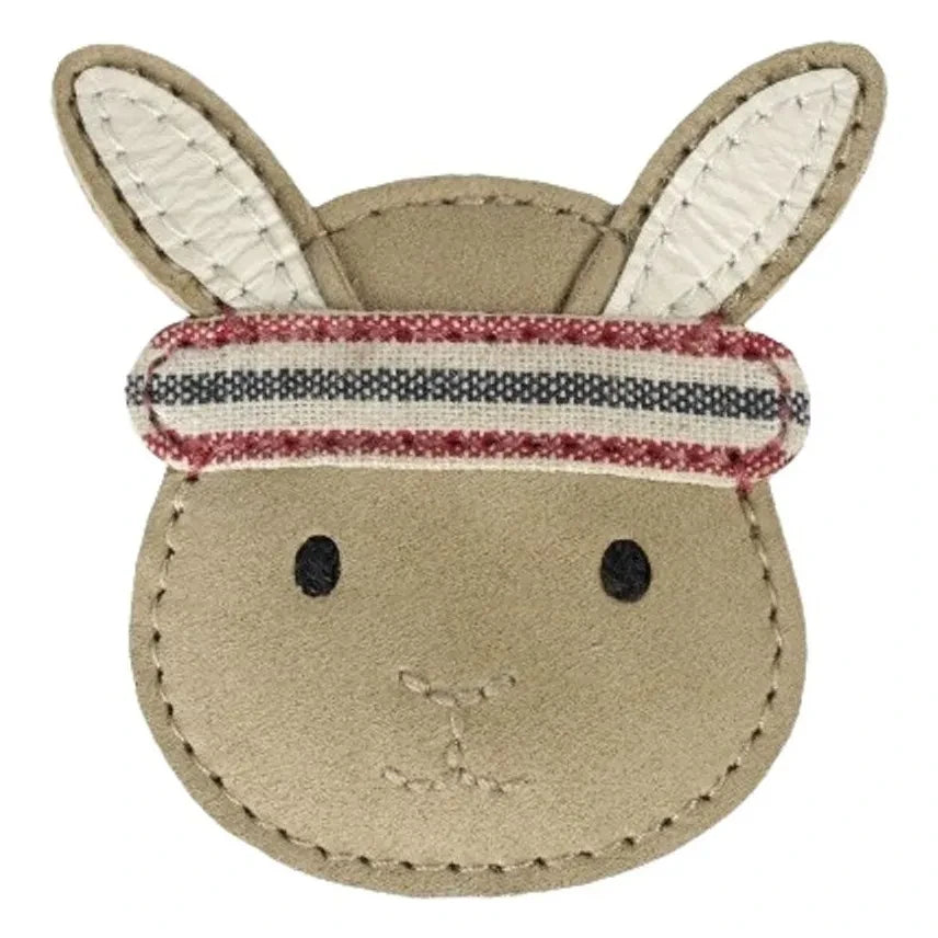 Donsje - Stanzen Brooch Rabbit | Taupe brown