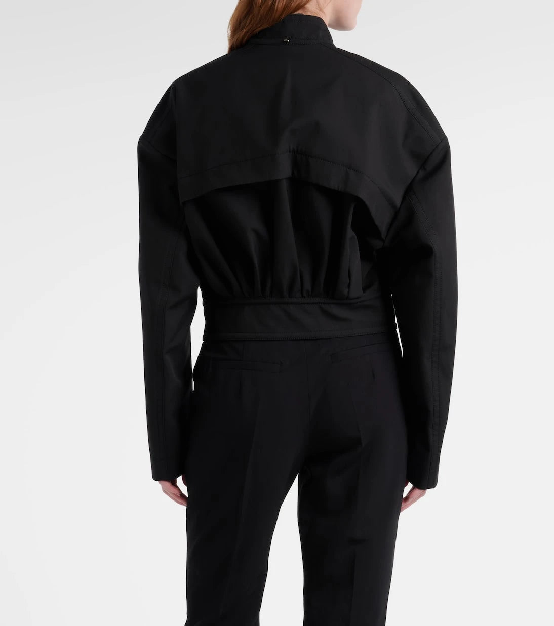 Sportmax - جاكيت بومبر ريفيرا من القطن بقصة كبيرة