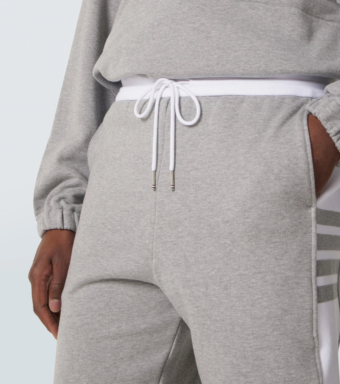 Thom Browne - 4-Bar cotton jersey shorts