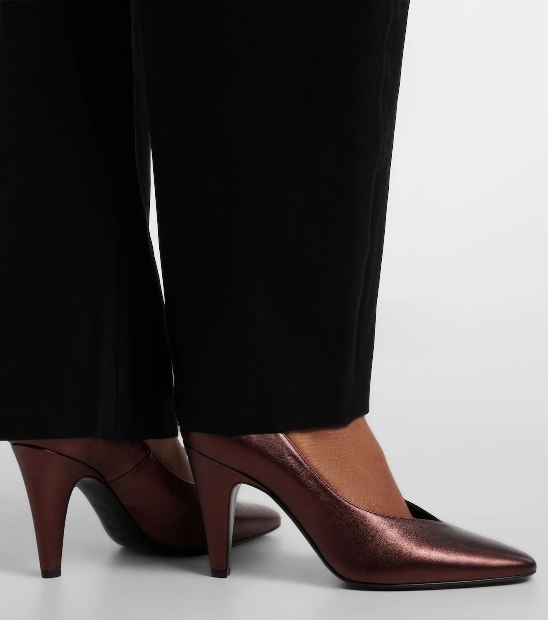 Alaïa - Metallic leather pumps
