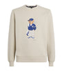Cotton-Blend Performance Polo Bear Sweatshirt