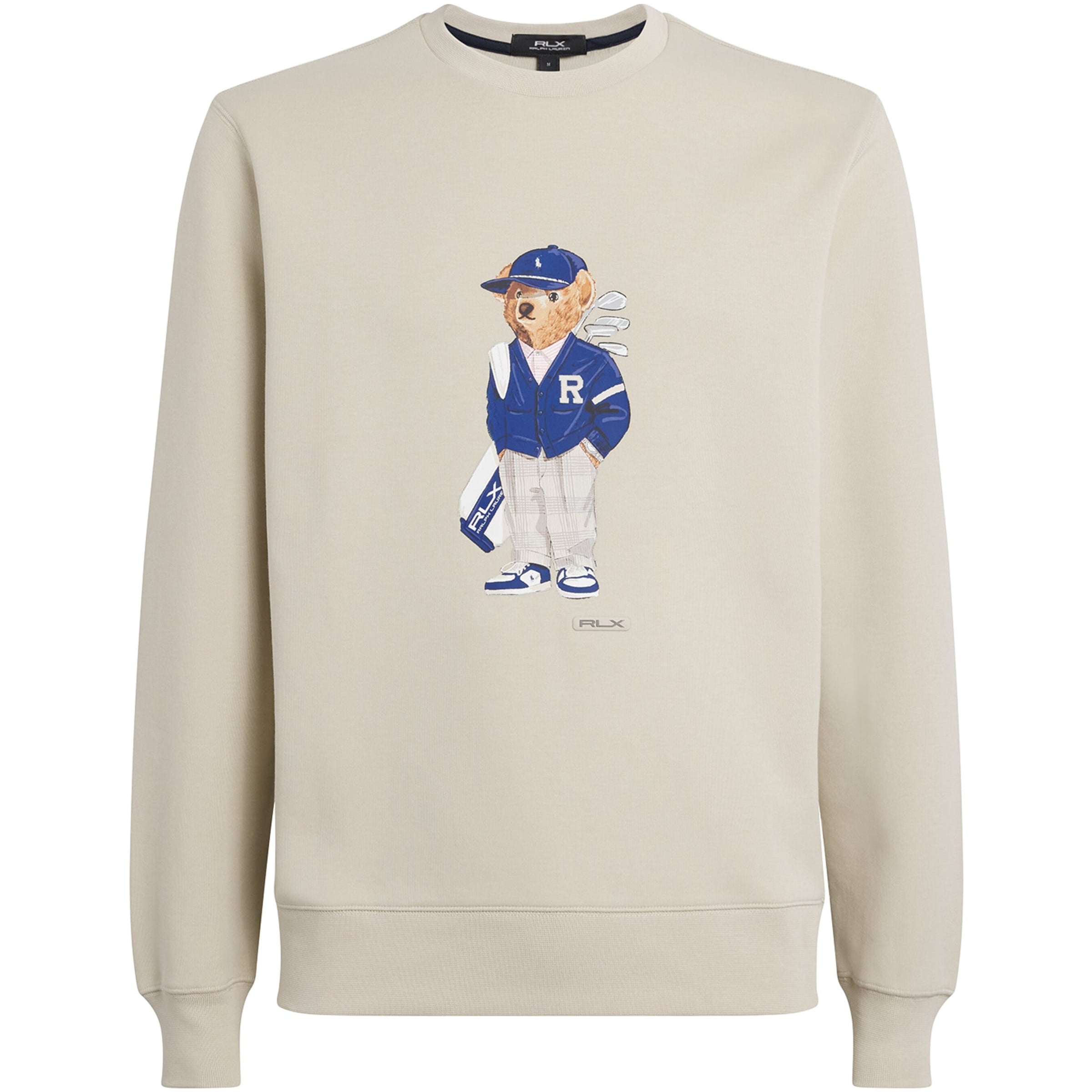 Cotton-Blend Performance Polo Bear Sweatshirt