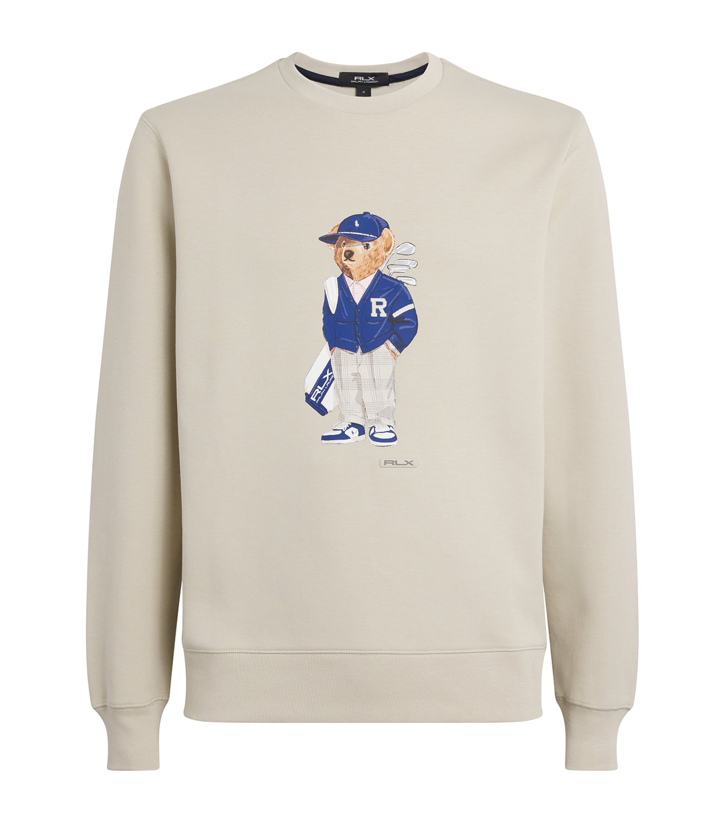 Cotton-Blend Performance Polo Bear Sweatshirt