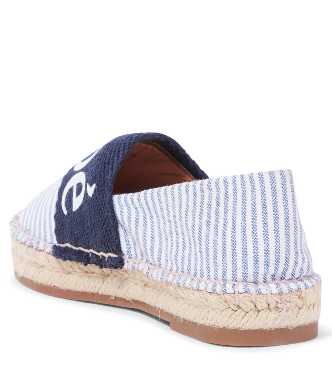 Chloé Kids - صنادل مخططة بشعار الماركة