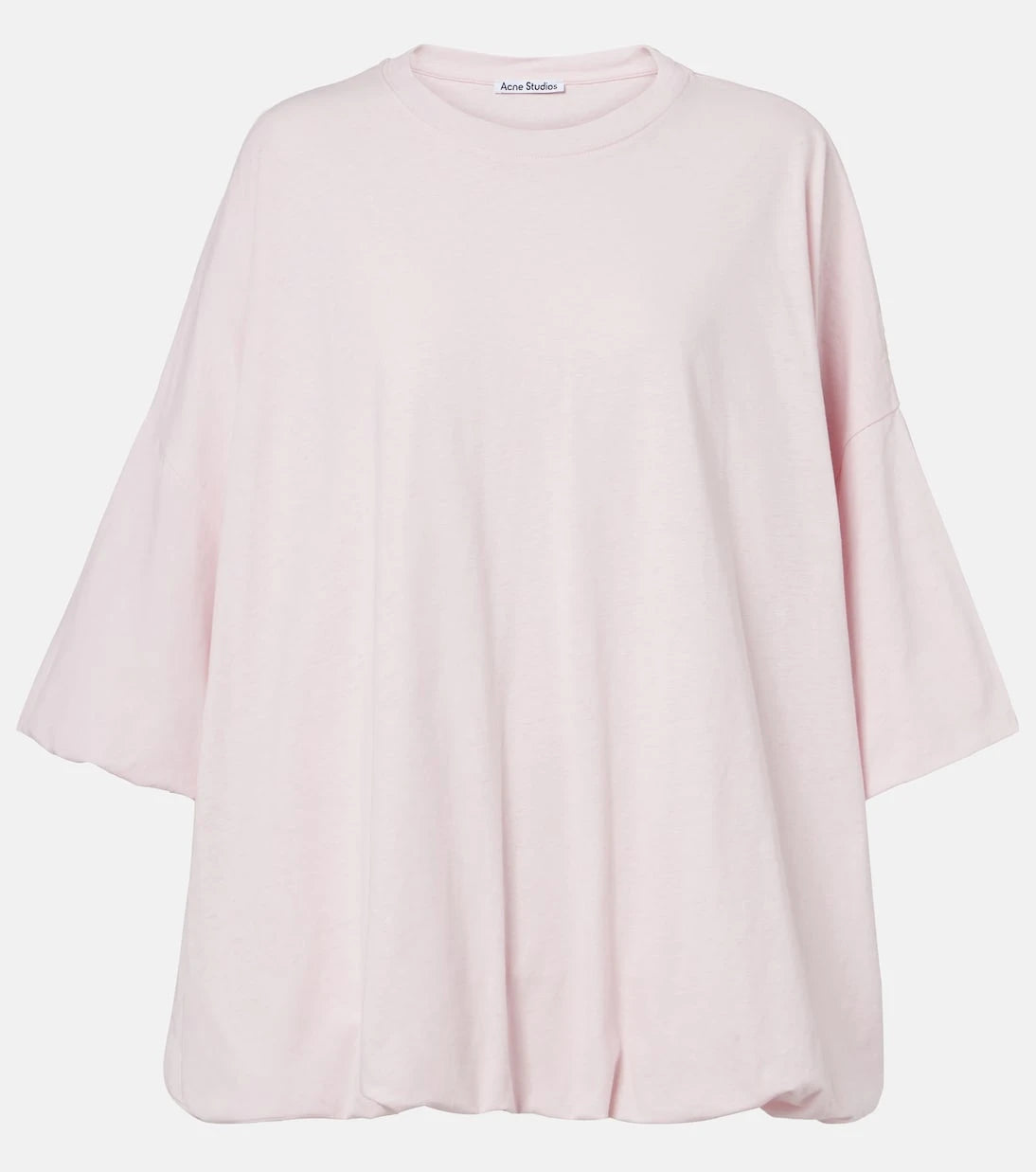 Acne Studios - تيشيرت كبير الحجم من مزيج القطن والجيرسي
