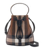 Burberry Brown Mini Check Bucket Bag