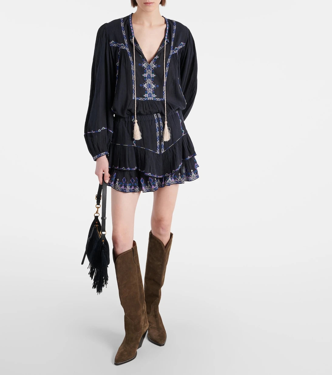 Marant Etoile - Silekia embroidered cotton blouse