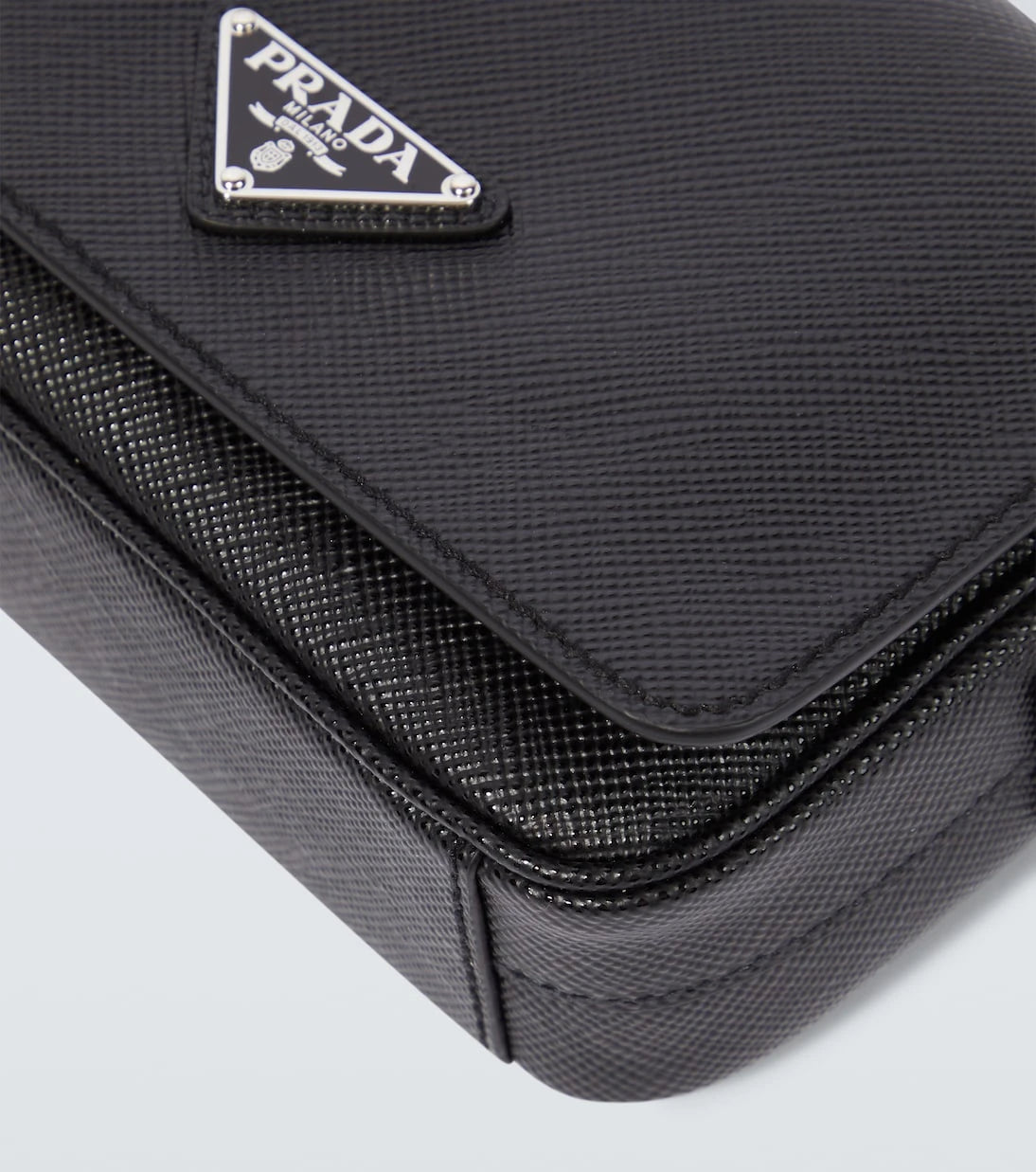 Prada - Logo saffiano leather shoulder bag