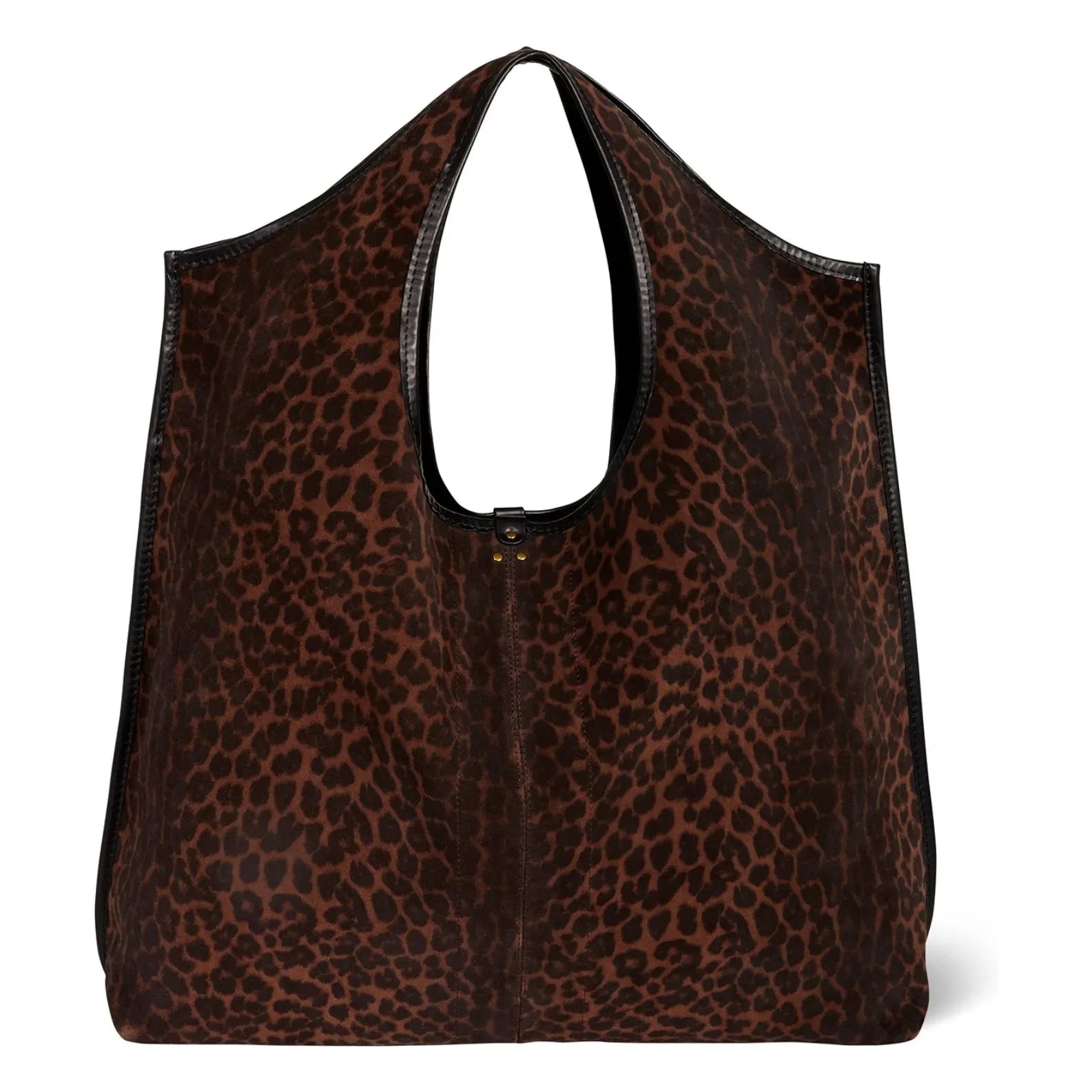 Jérôme Dreyfuss - Paco Velvet Velvet Leopard Bag | Brown