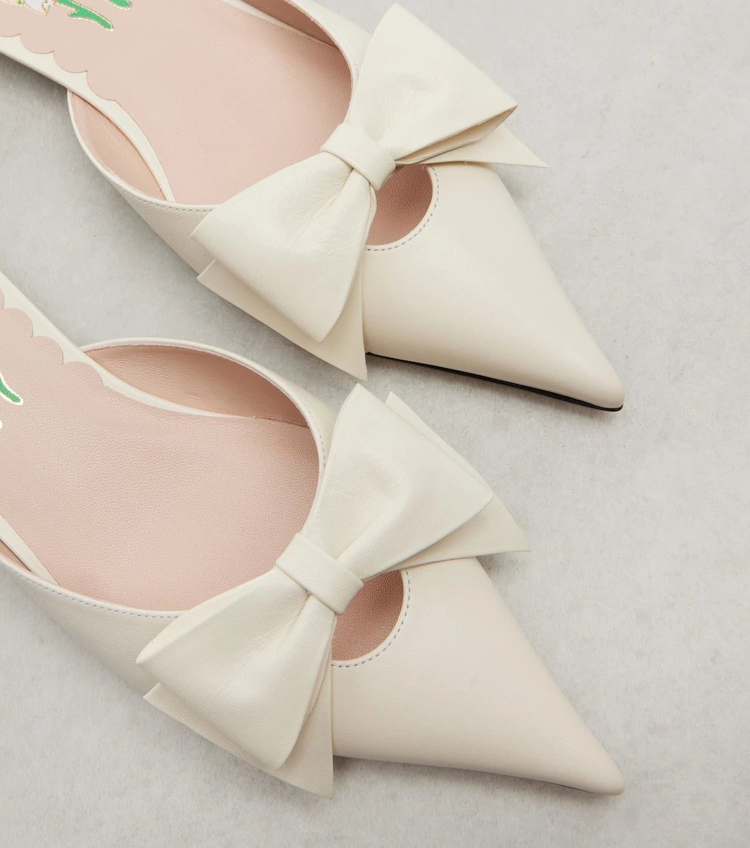 Valentino Garavani - Bow-detail leather mules