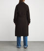 Claudie Pierlot Brown Wool-Blend Belted Coat