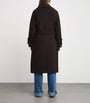 Claudie Pierlot Brown Wool-Blend Belted Coat