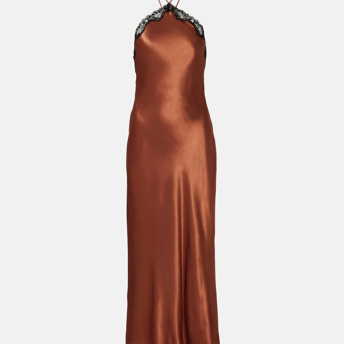 Rixo - Harlan lace-trimmed satin midi dress
