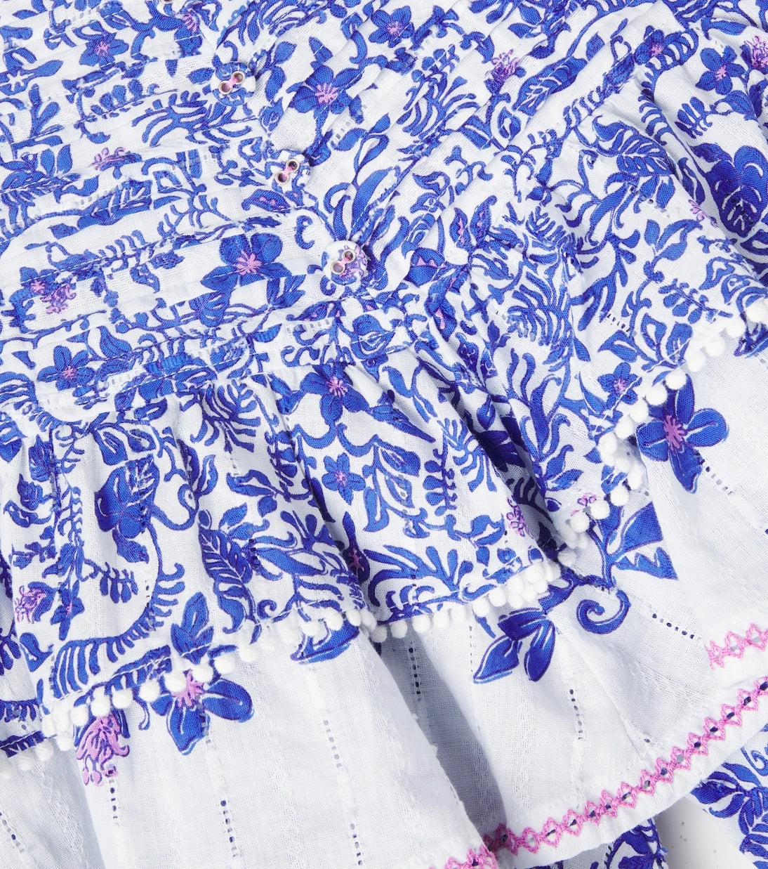Poupette St Barth Kids - Alizee floral ruffled cotton skort