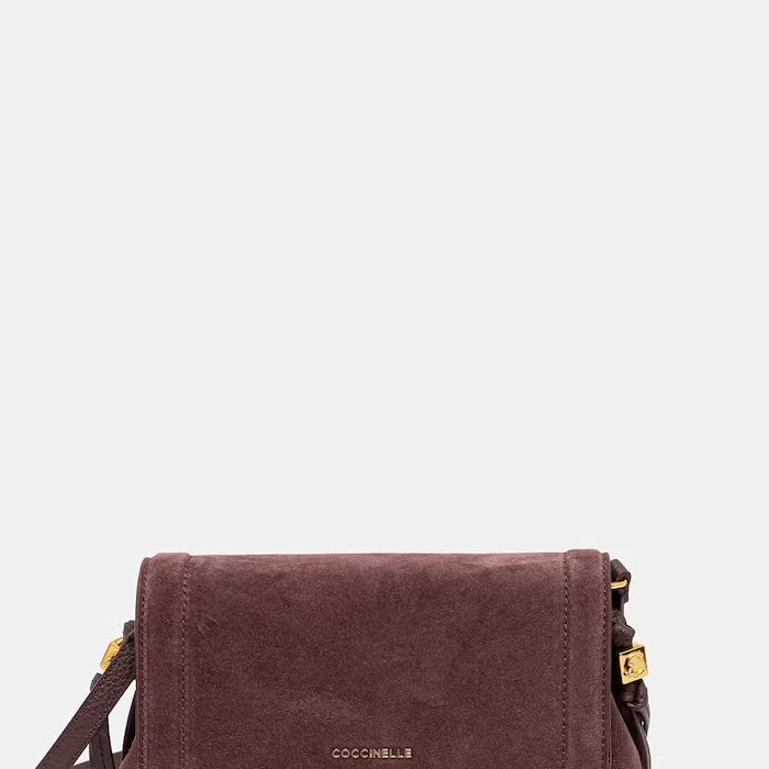 Coccinelle kadın süet crossbody çanta