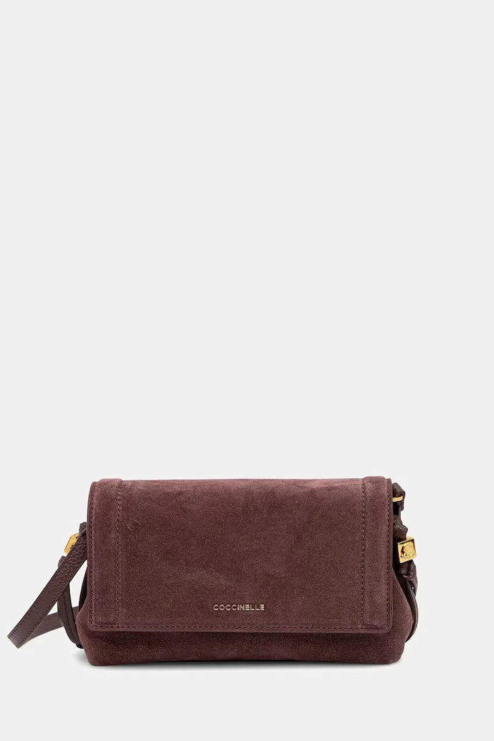 Coccinelle kadın süet crossbody çanta