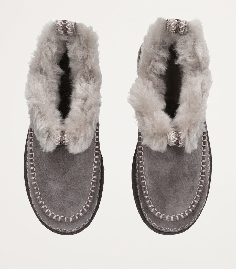 UGG Grey Classic Ultra Mini Alpine Boots