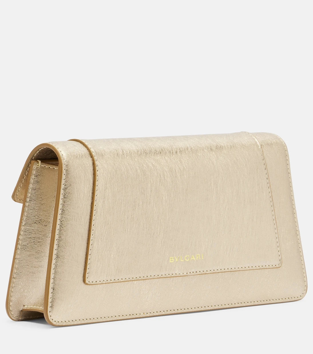 Bvlgari - Serpenti Forever metallic leather clutch