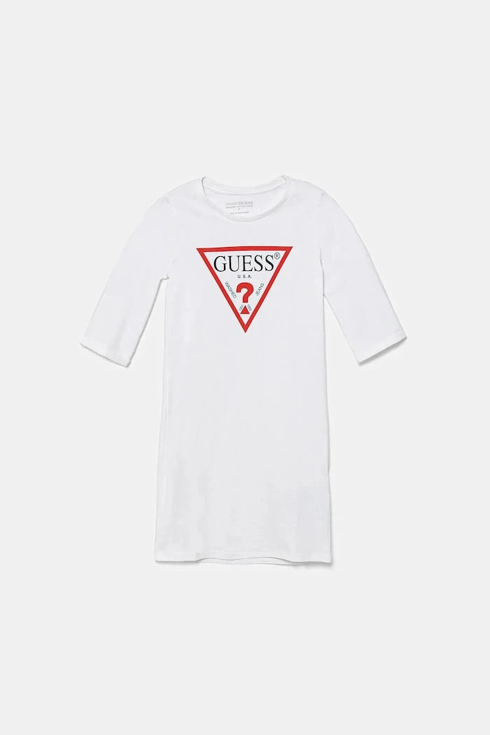 Детска памучна рокля Guess