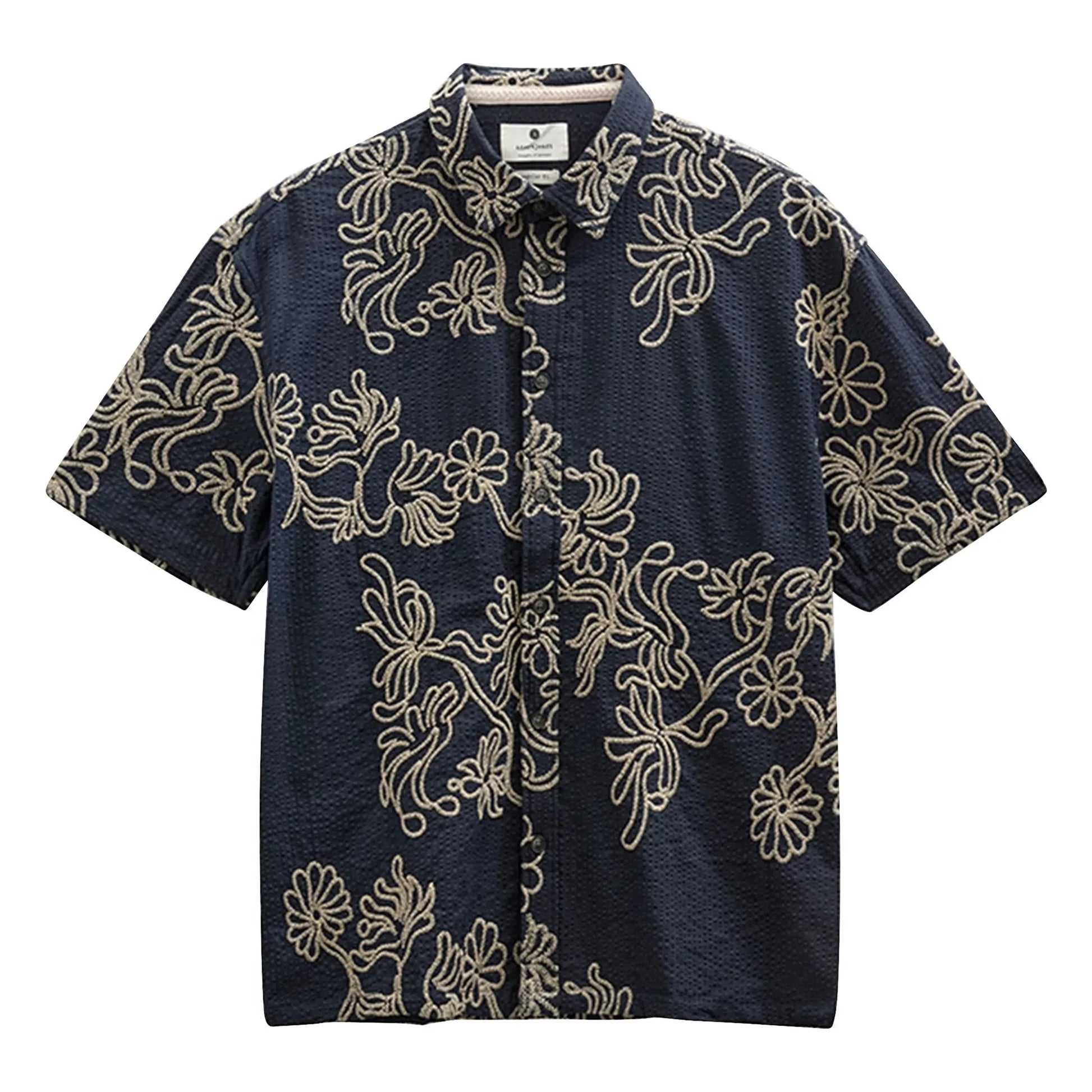 Anerkjendt - Akotto Emb shirt | Dark Blue