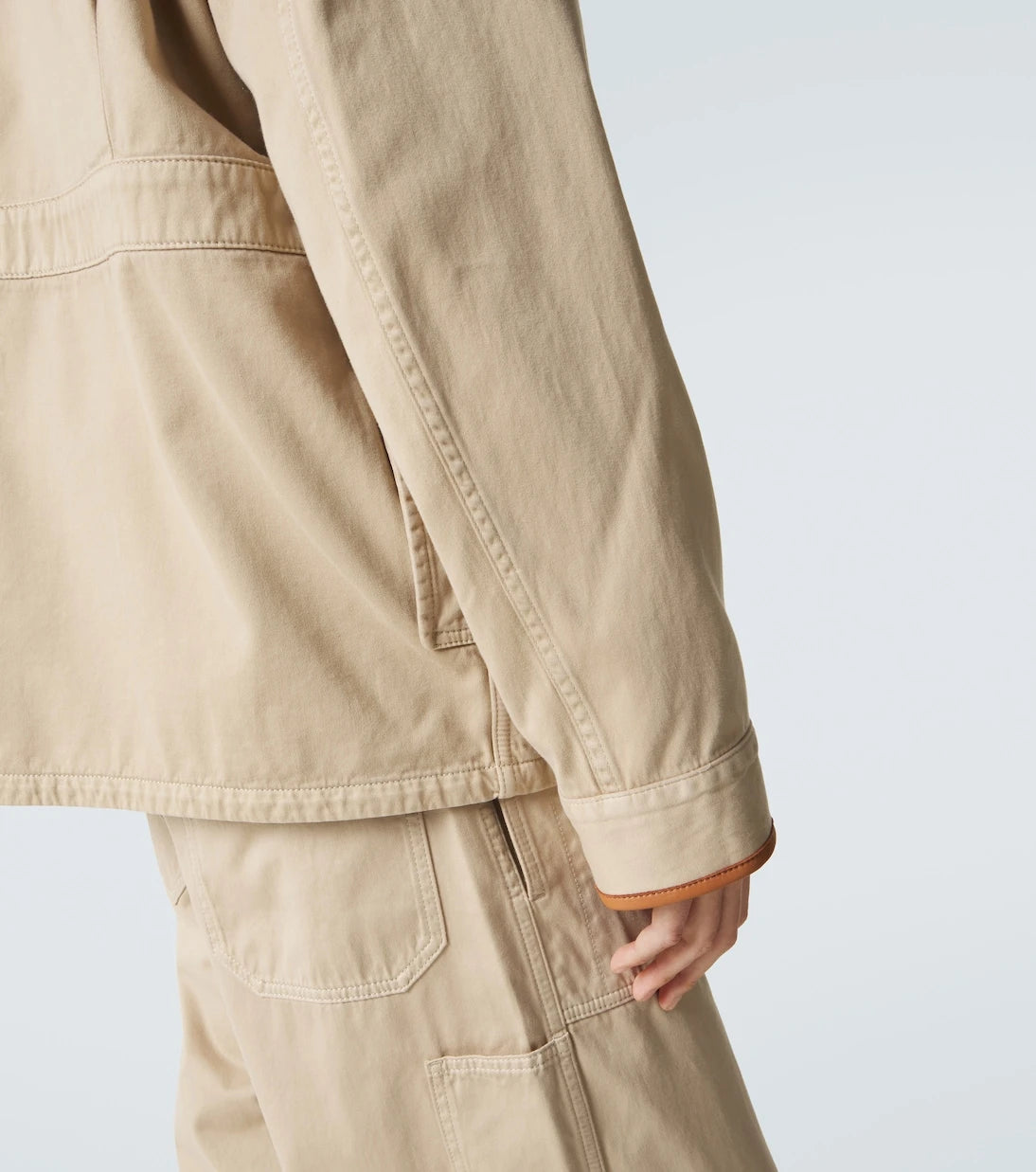 Loewe - Paula's Ibiza leather-trimmed cotton jacket