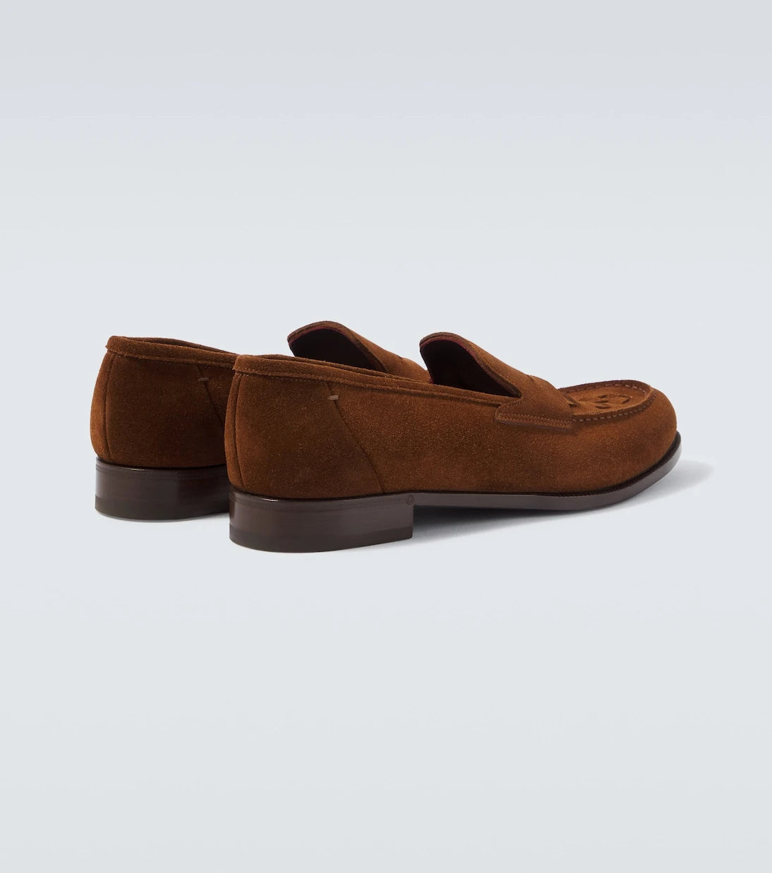 Lardini - Woven suede penny loafers