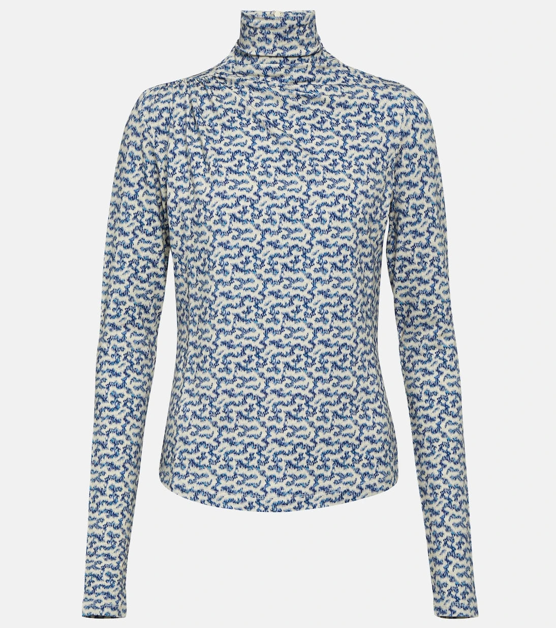 Marant Etoile - Lou printed jersey turtleneck top