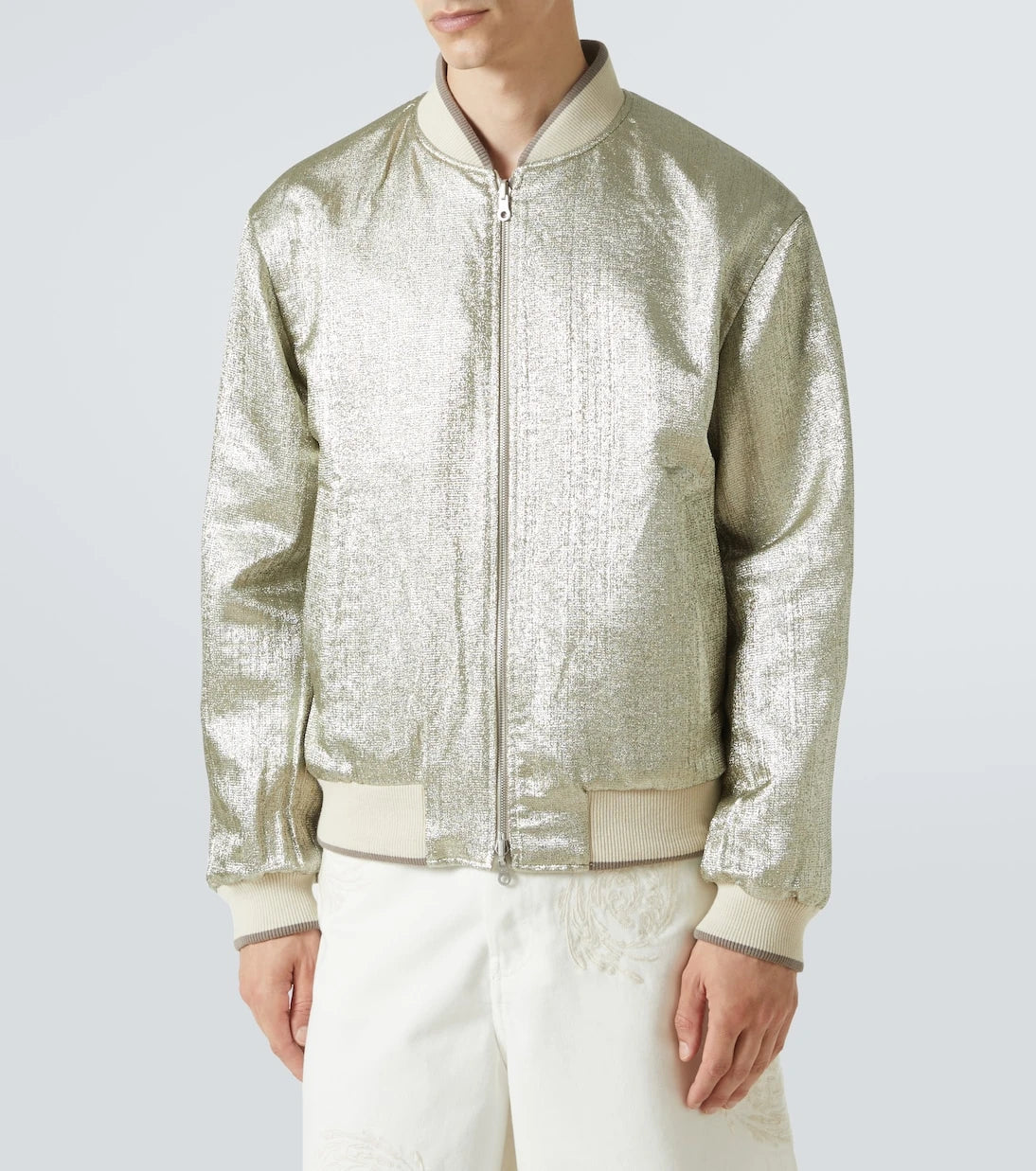Dries Van Noten - Embroidered cotton bomber jacket