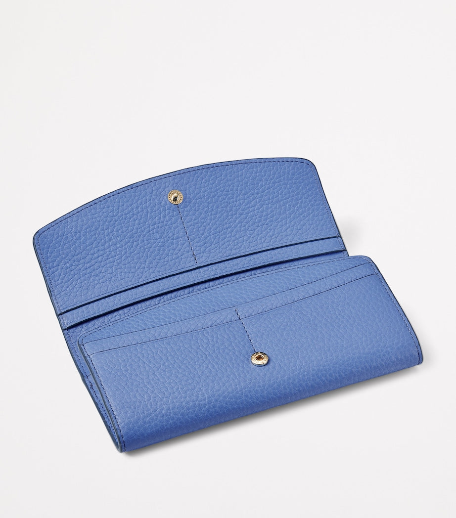 Blue Leather Essential Purse