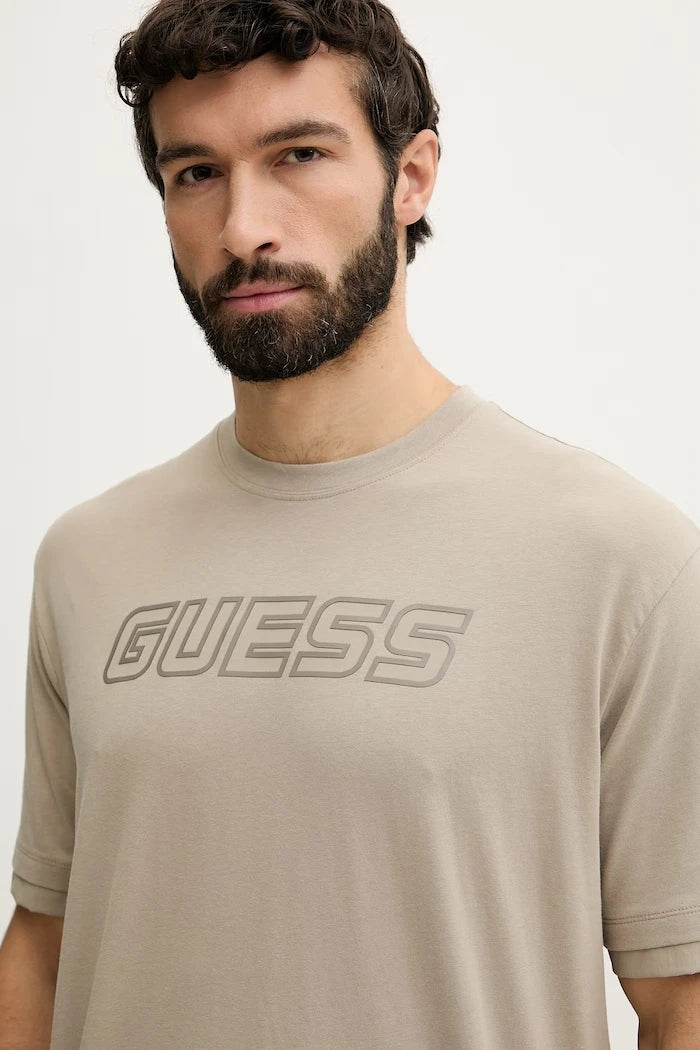 Памучна тениска Guess GUSTAVE