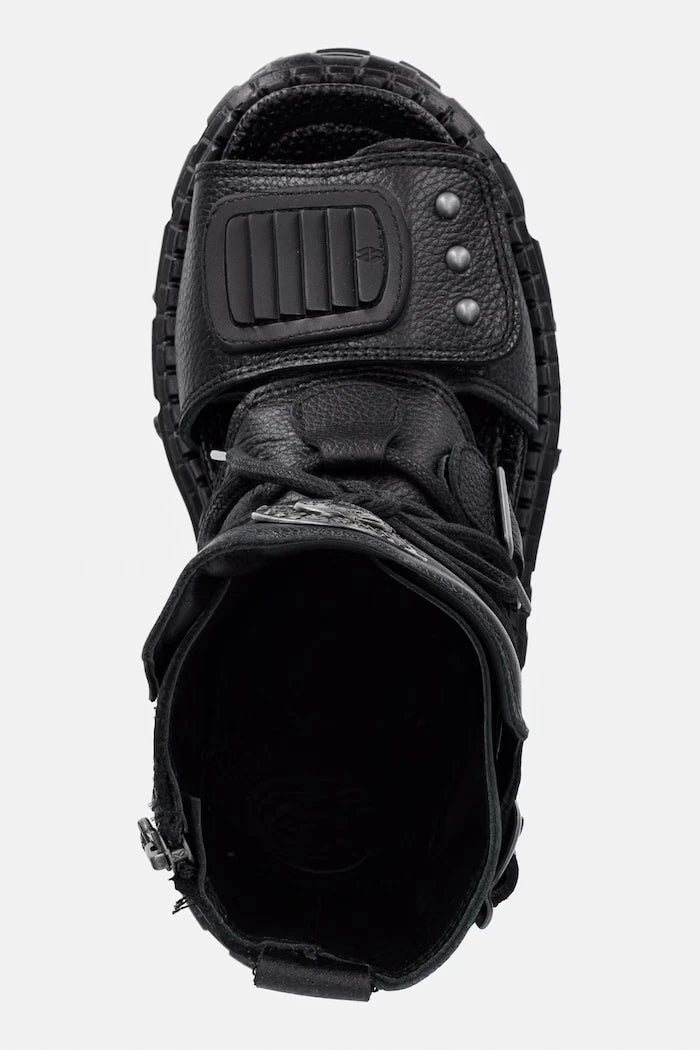 New Rock kadın deri sandalet LUXOR NEGRO, LUXOR NEGRO, TANK CASCO NE