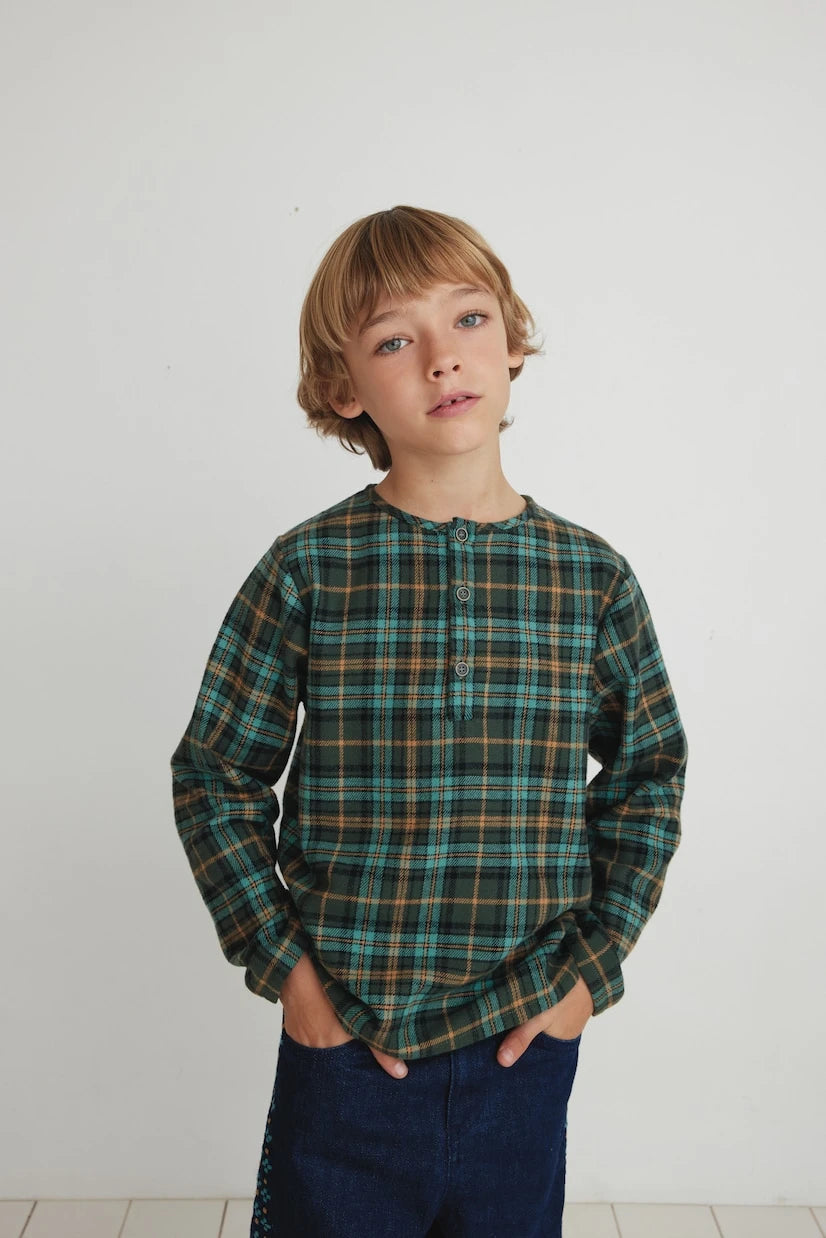 Bebe Organic - Sebastian checked cotton shirt