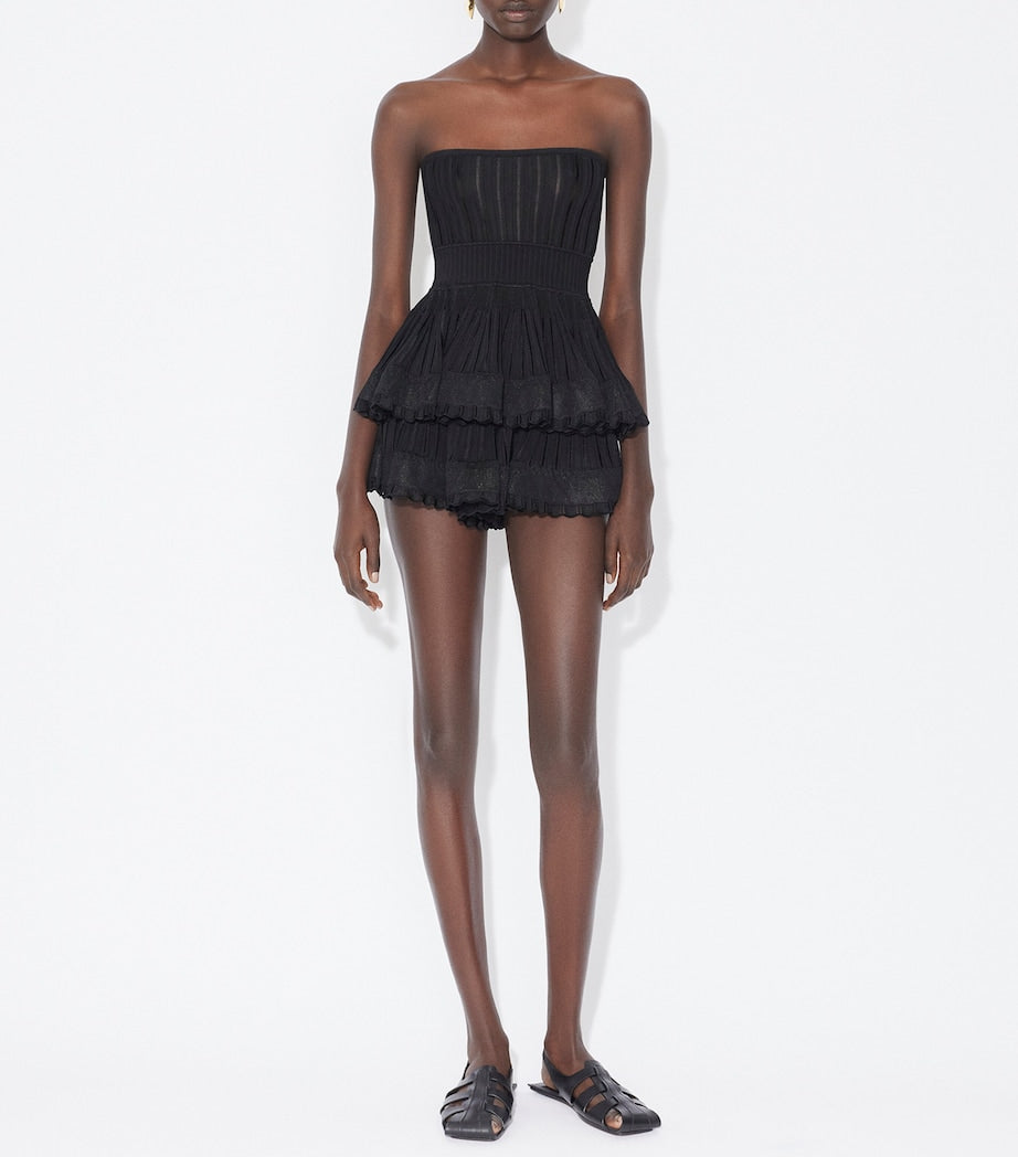 Alaïa Black Strapless Crinoline Top