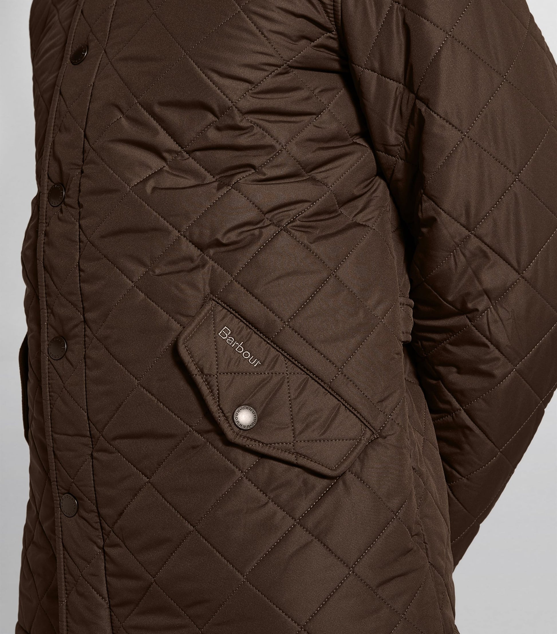 Barbour Green Quilted Powell Jacket
