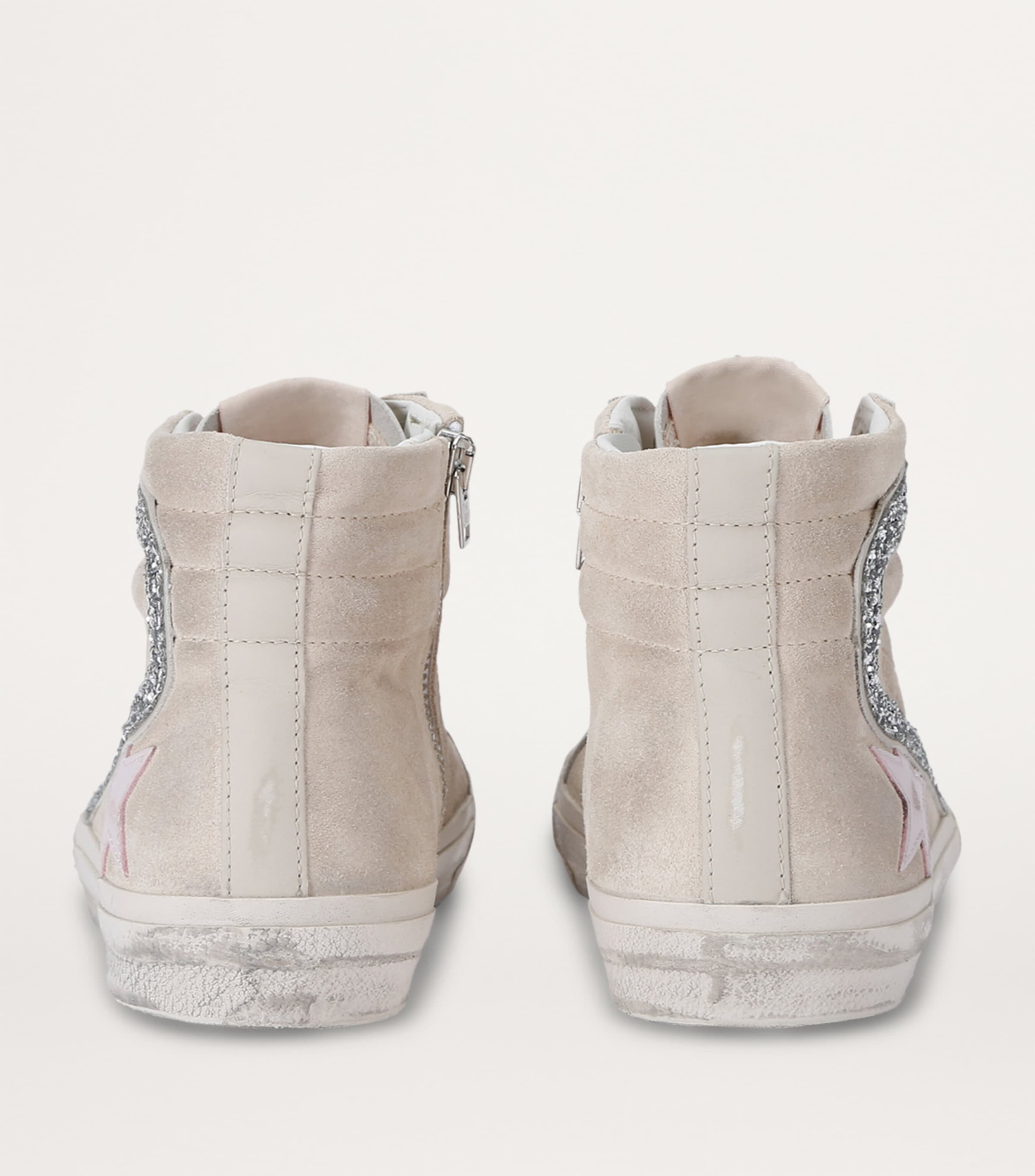 Golden Goose Multi Leather Slide High-Top Sneakers