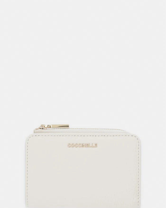 Coccinelle портфейл от кожа METALLIC SOFT