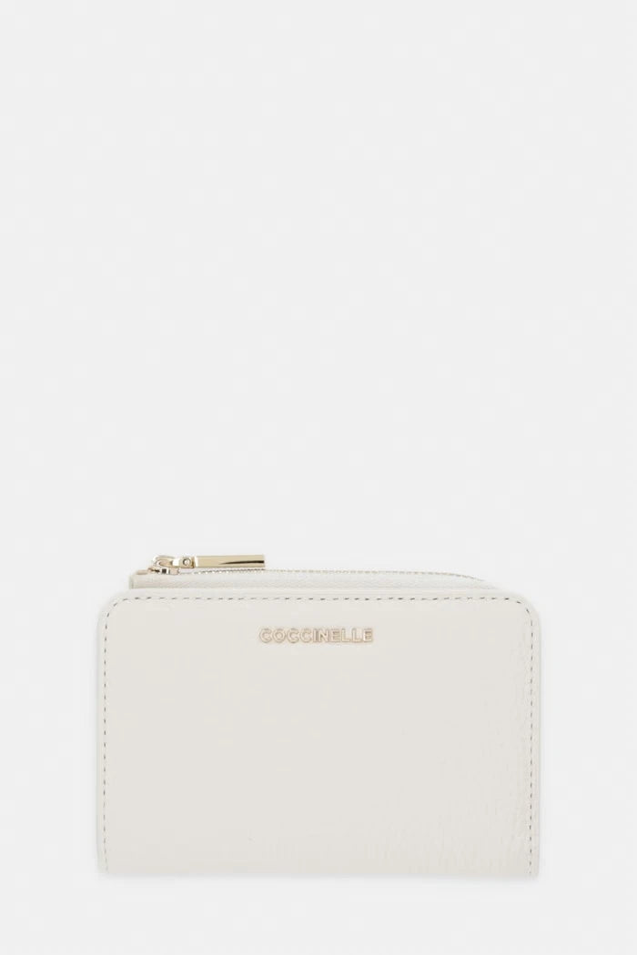 Coccinelle портфейл от кожа METALLIC SOFT