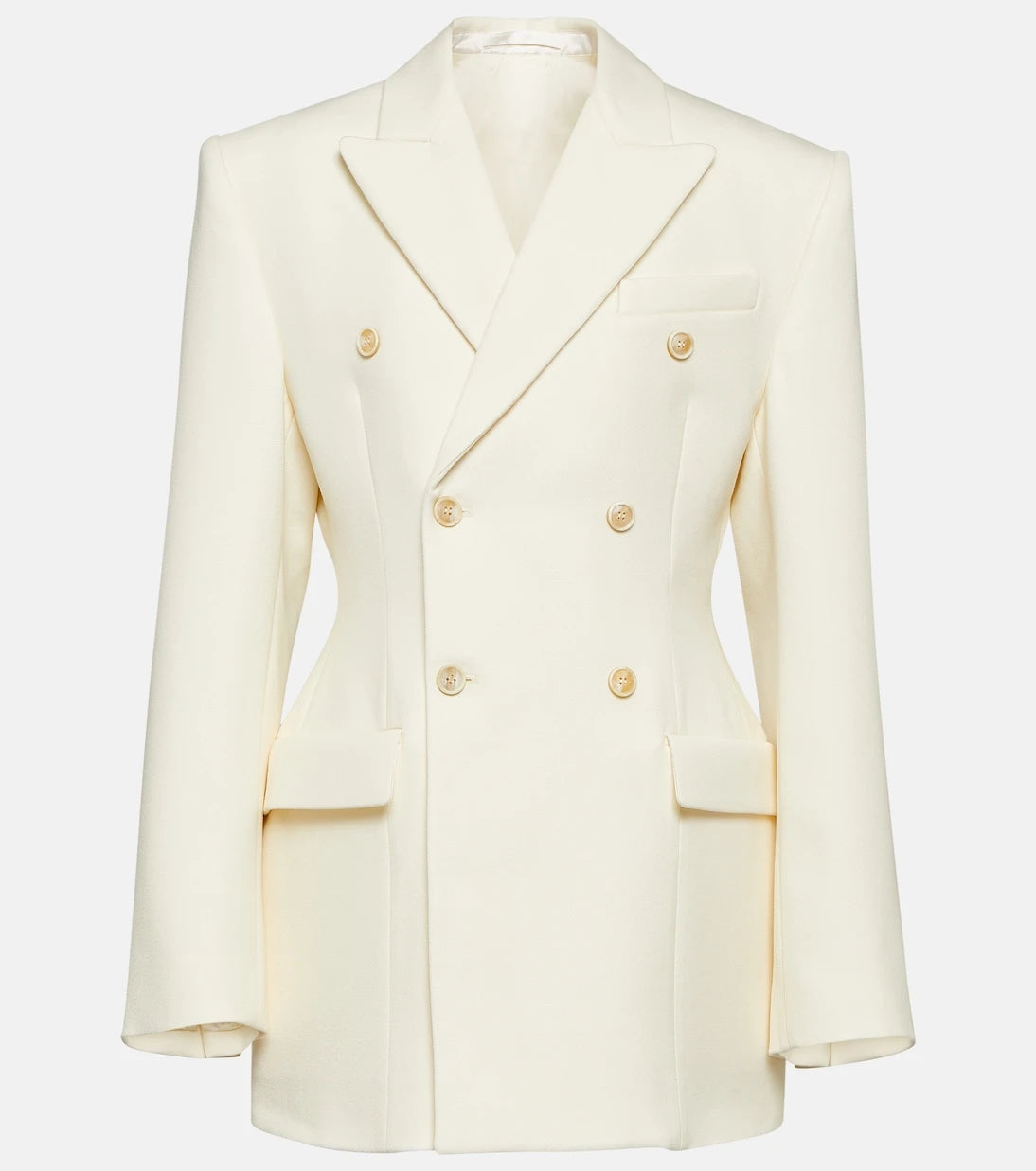 Wardrobe.NYC - Contour double-breasted wool blazer