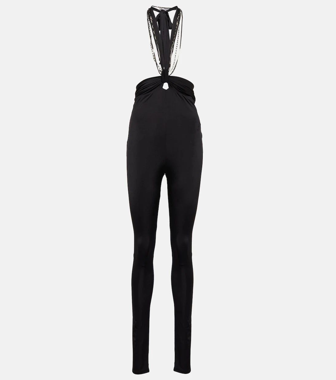The Attico - Ruby halterneck high-rise slim pants