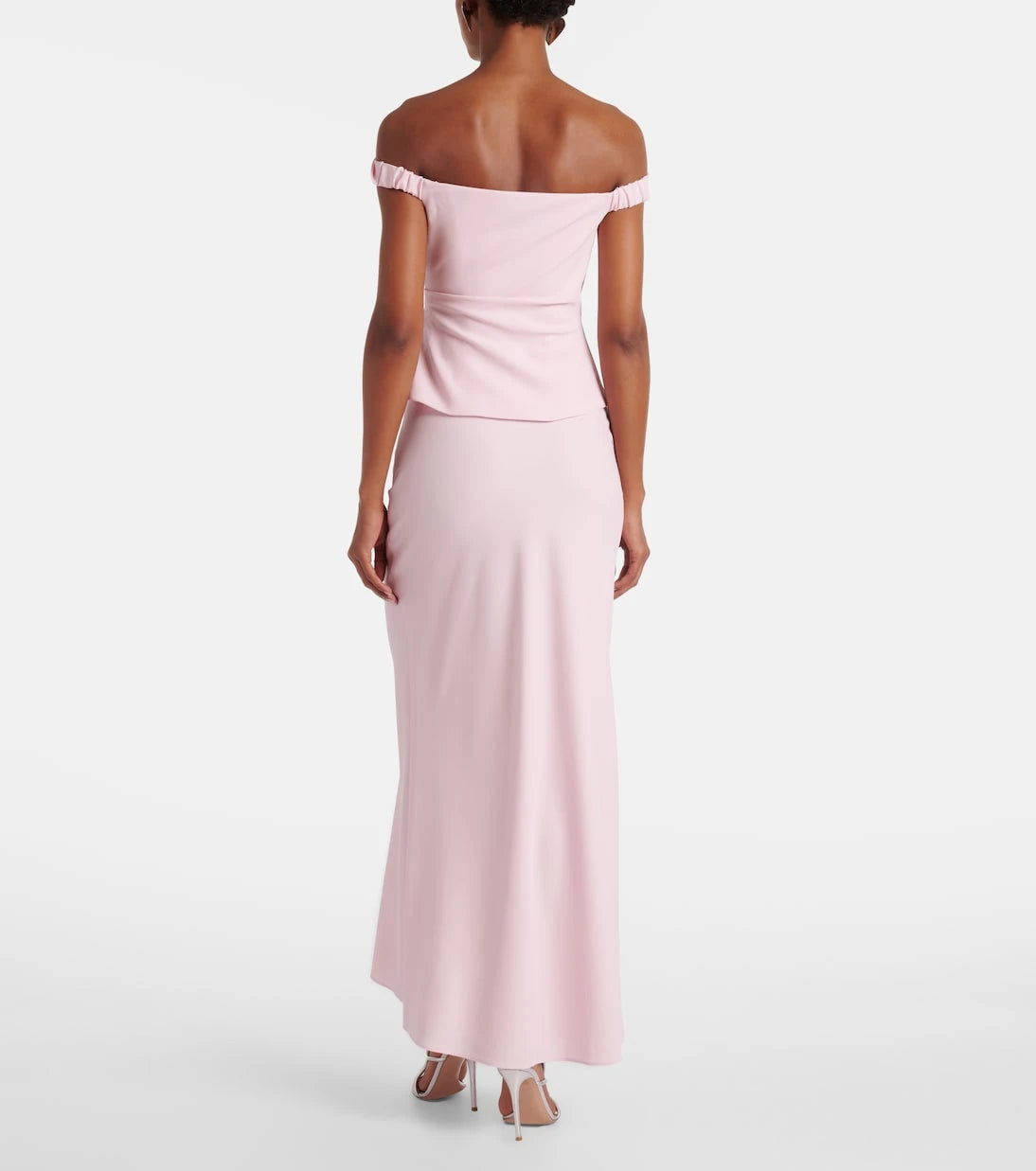 The Sei - Draped off-shoulder crêpe corset