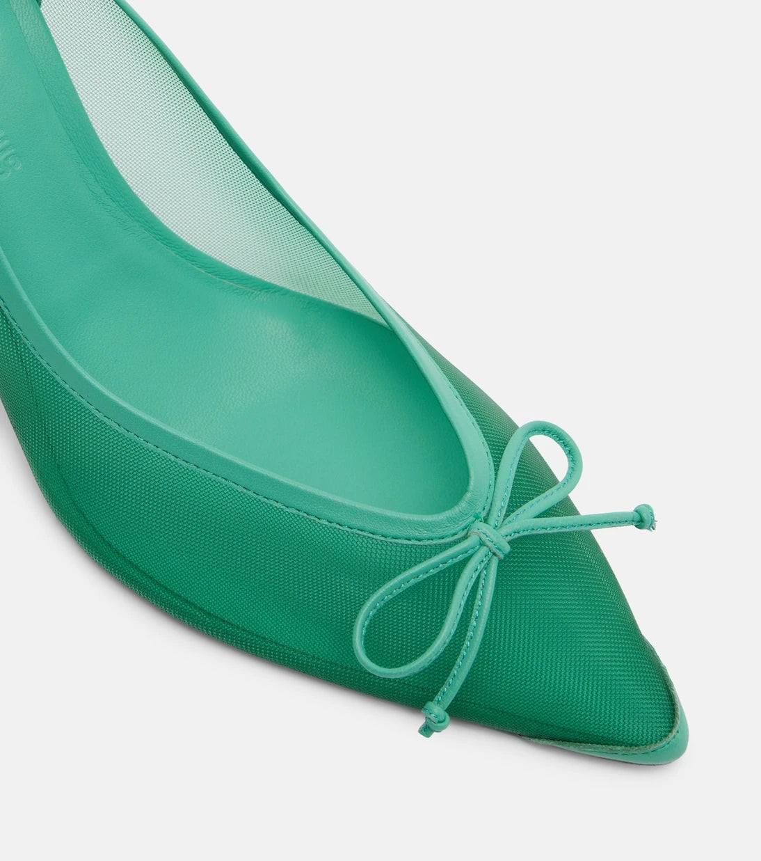 Jacquemus - Tourni 80 leather-trimmed mesh pumps