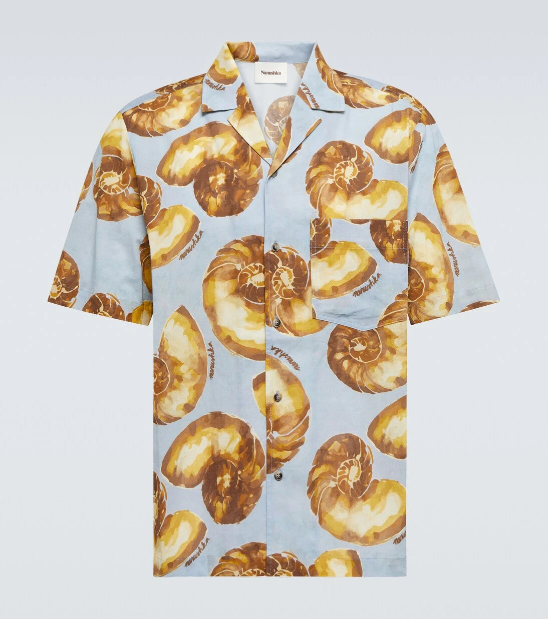 Nanushka - Printed cotton bowling shirt