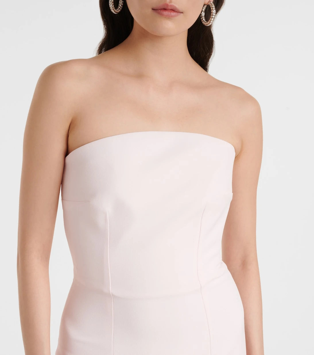 Safiyaa - Sofie embellished crêpe bustier gown