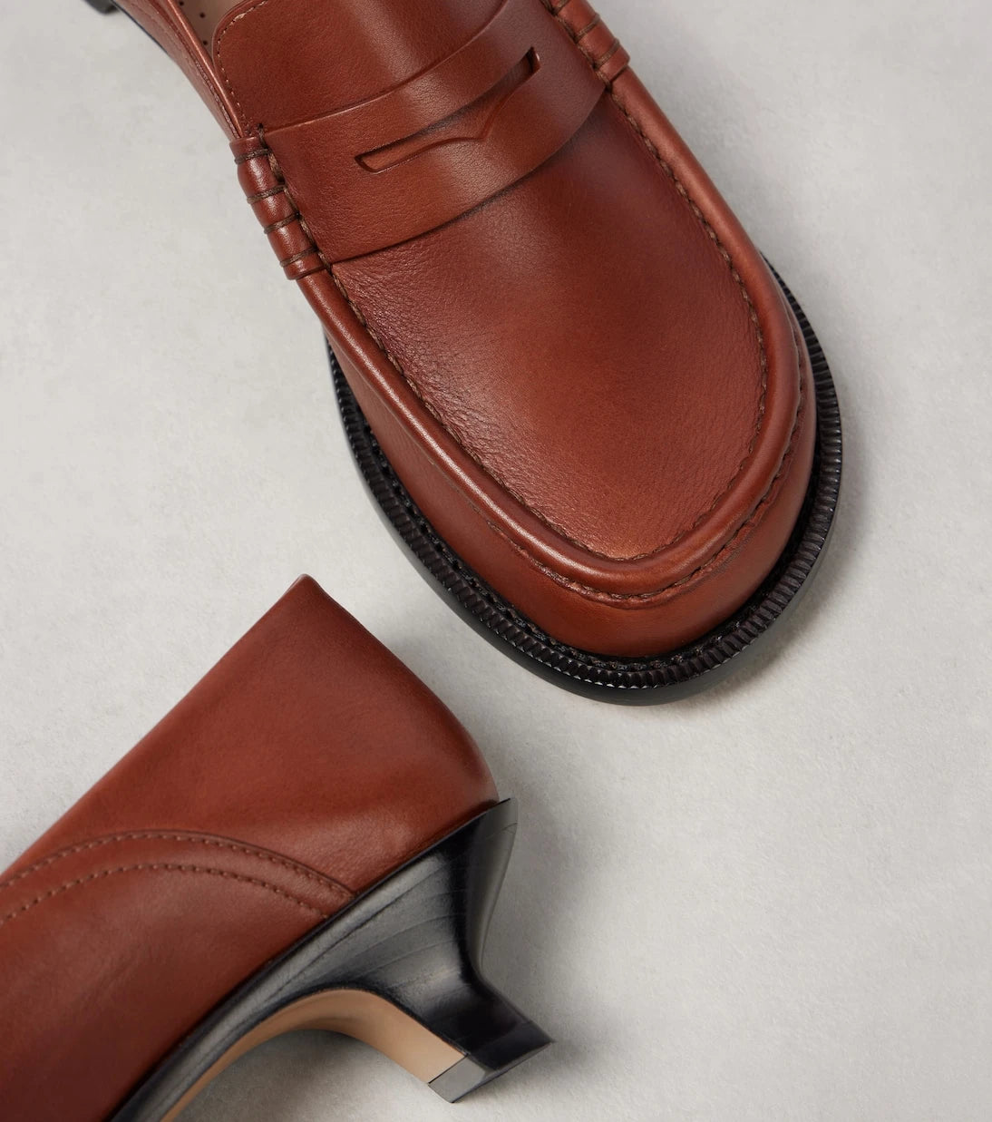 Loewe - Campo leather loafers