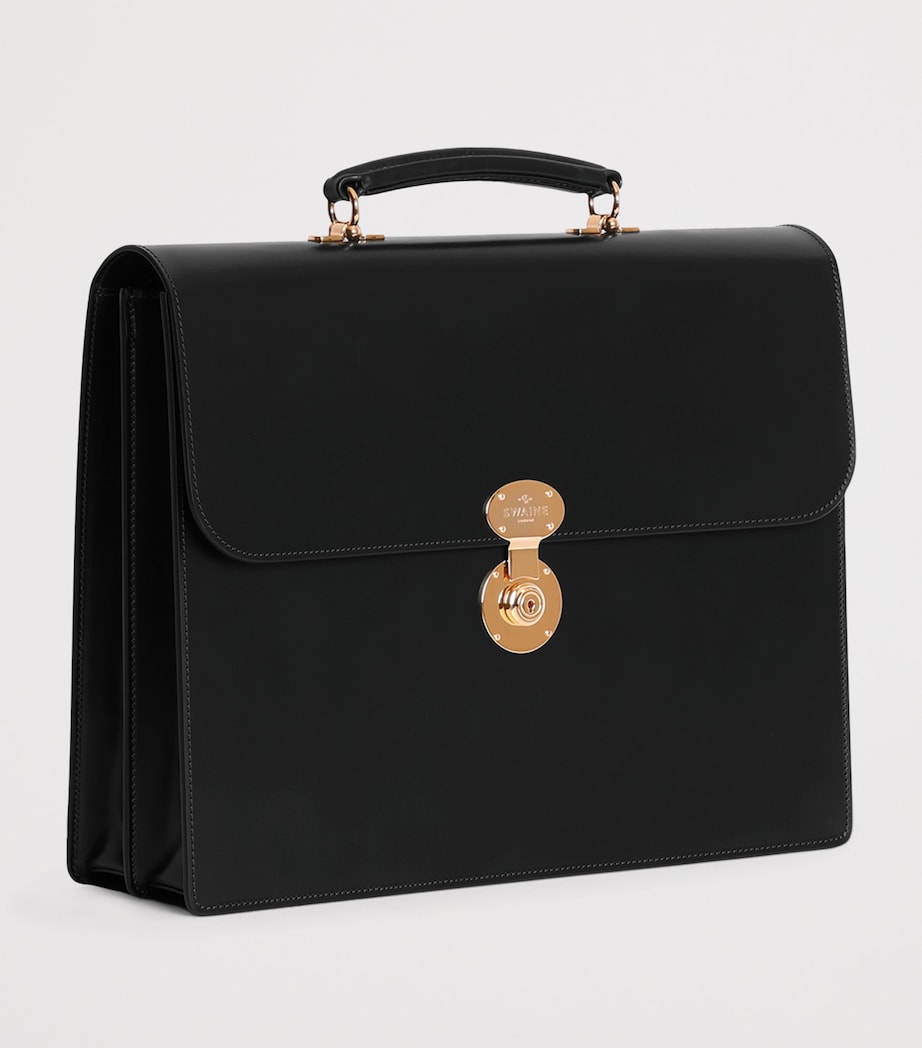 Swaine Leather President Briefcase