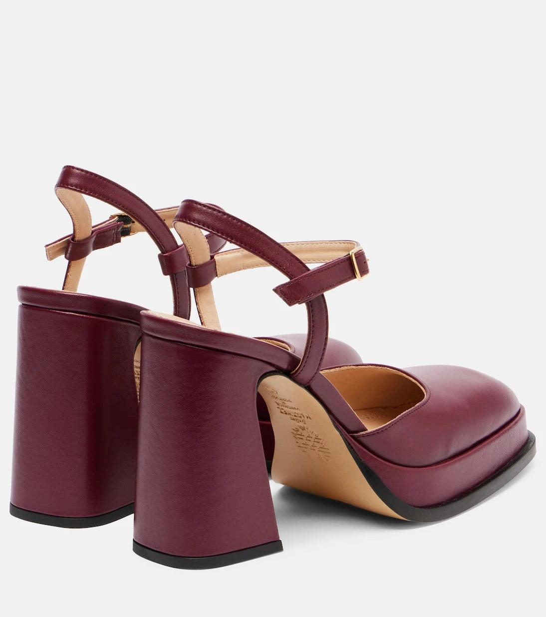 Souliers Martinez - Malasana 95 leather slingback pumps