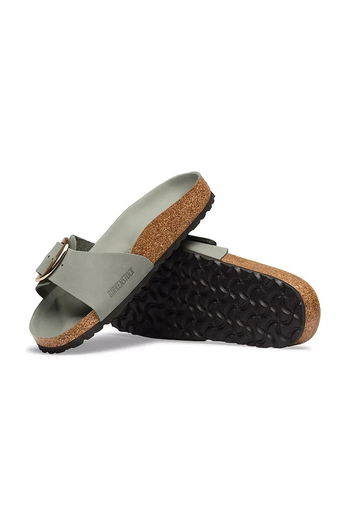 Birkenstock Kadın Deri Terlik Madrid Big Buckle Oiled Leather