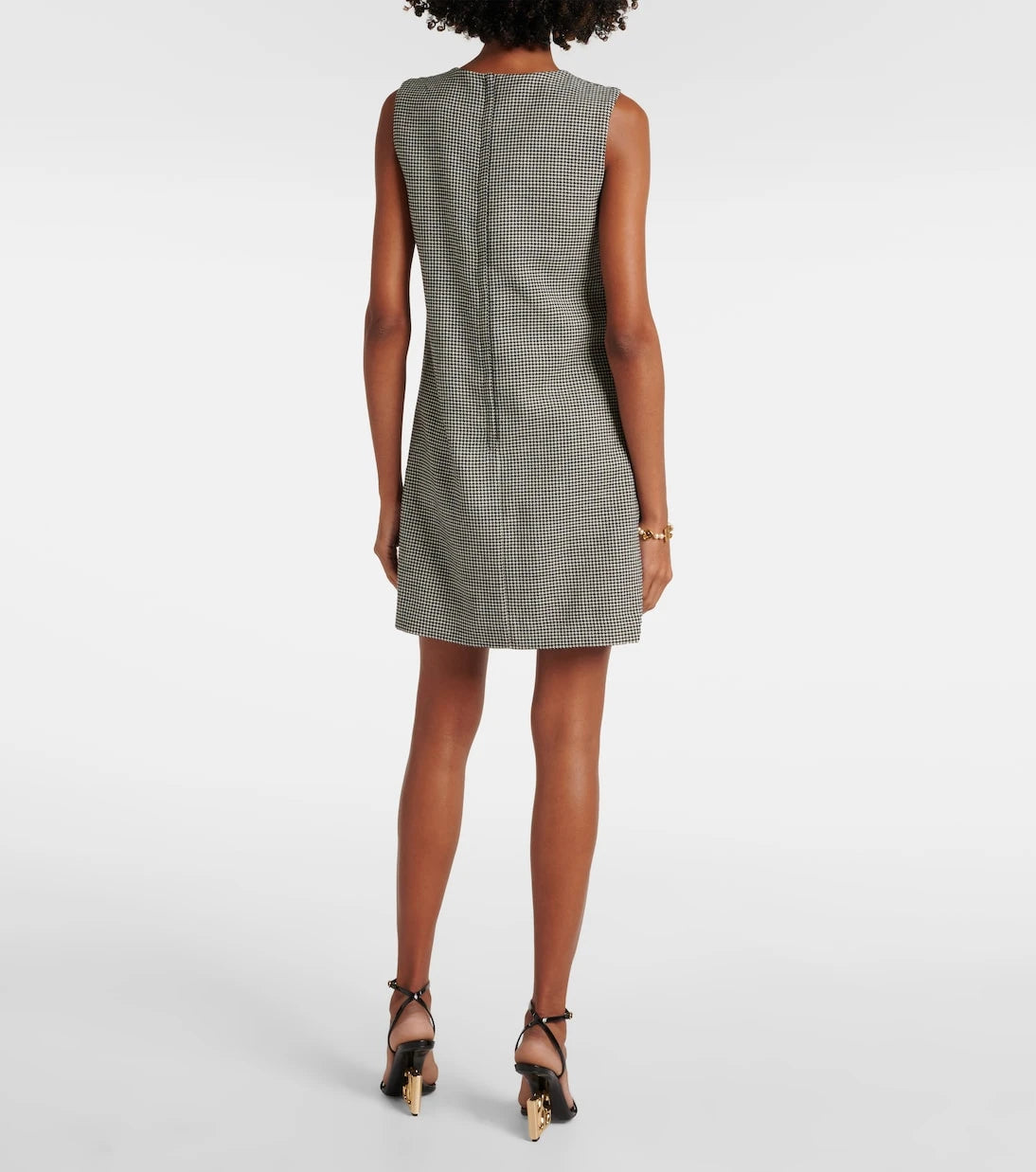 Dolce&Gabbana - Houndstooth wool minidress