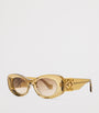 LOEWE Green Bevelled Oval Sunglasses