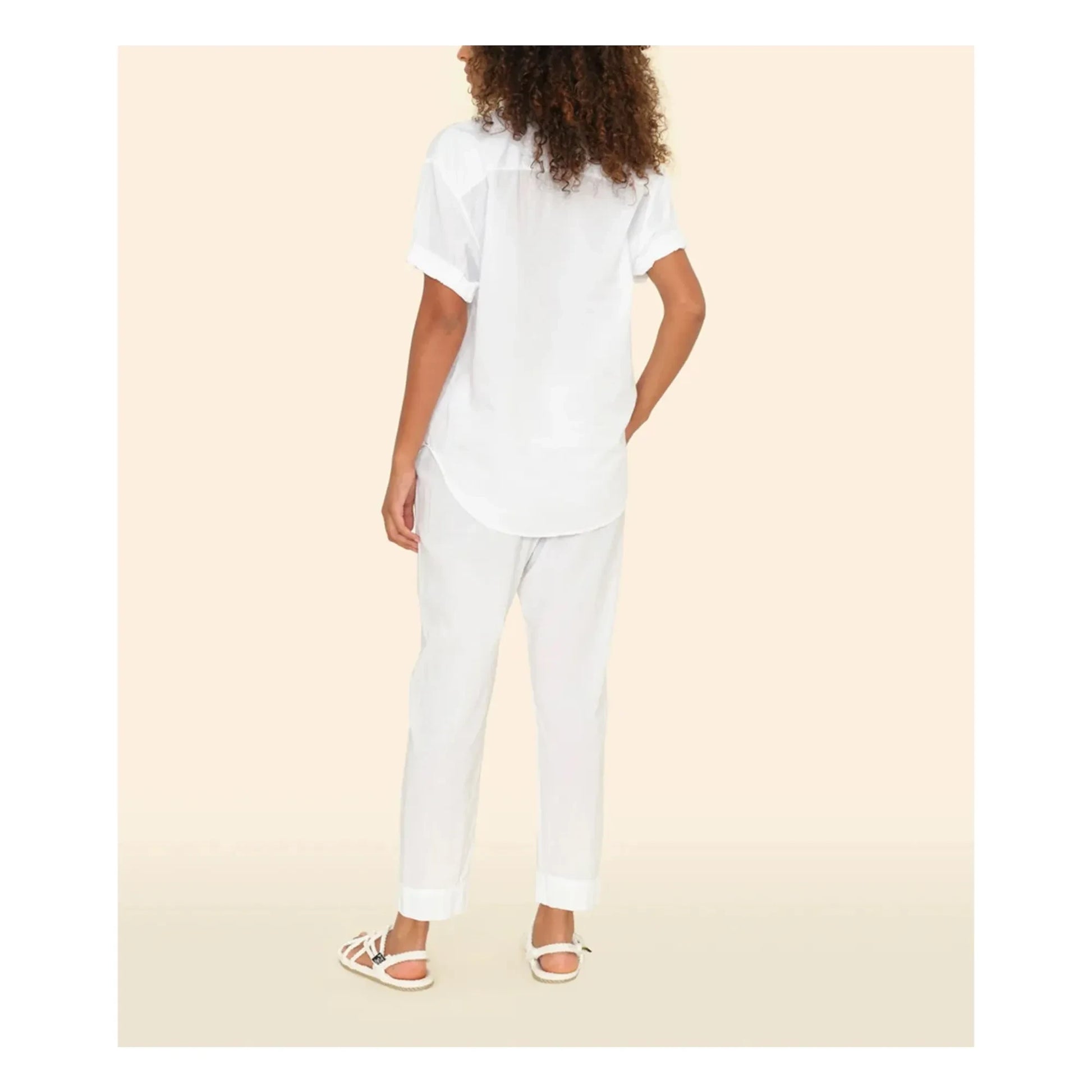 Xirena - Draper Cotton Poplin Trousers | White